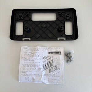 Toyota License Plate Bracket | Front Bumper Mount w/ Screws | Universal